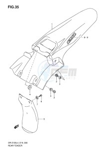 DR-Z125L EU drawing REAR FENDER