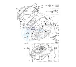 YZF R 125 drawing FUEL TANK