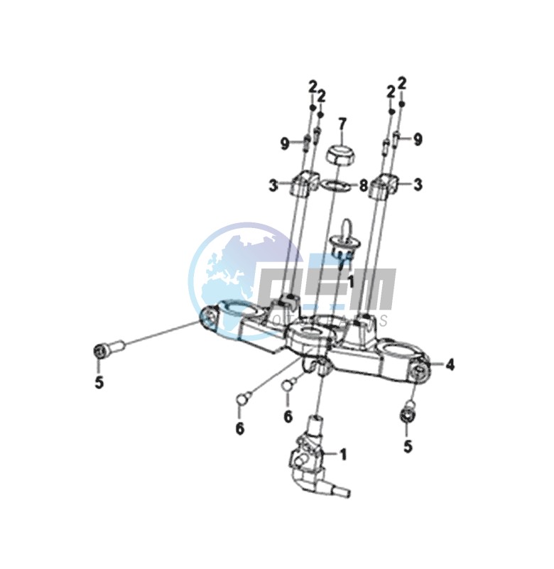 STEERING CROWN / MAIN SWITCH