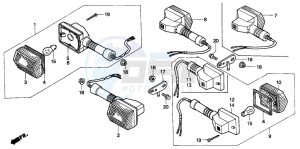 CB250 NIGHTHAWK drawing WINKER