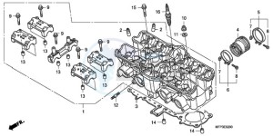 CB13009 Australia - (U / MME TWO) drawing CYLINDER HEAD