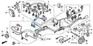 CBF600N9 Europe Direct - (ED / 25K) drawing WIRE HARNESS