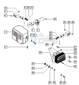 QUADRO_E-START_25-45kmh_K8-L0 50 K8-L0 drawing Head lamp