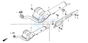 PK50S drawing EXHAUST MUFFLER