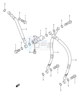 RGV250 (E24) drawing FRONT BRAKE HOSE