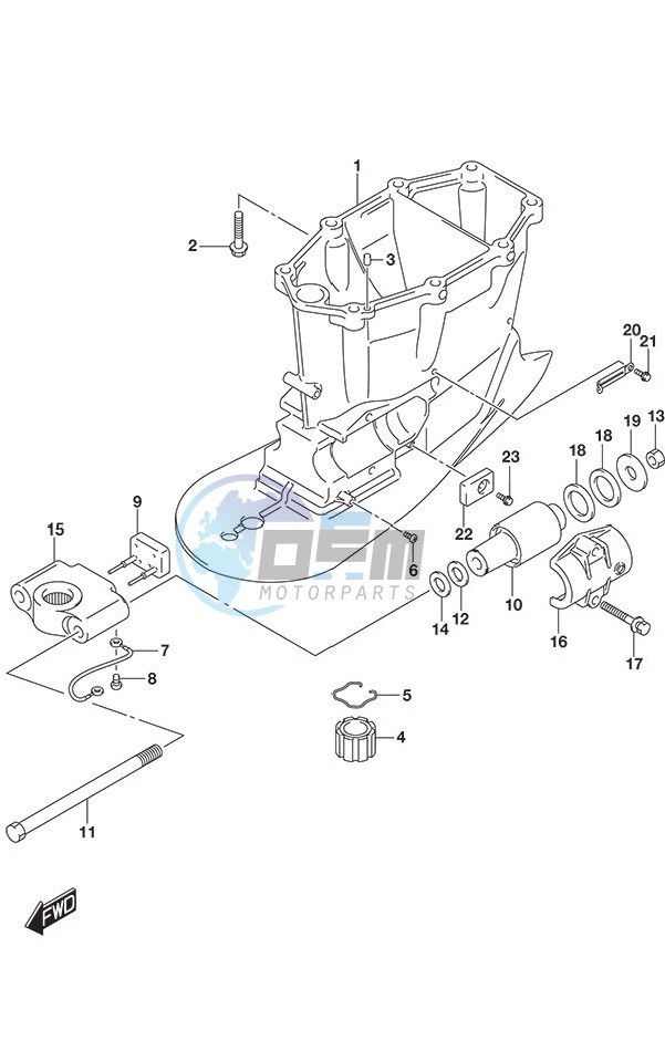 Drive Shaft Housing w/Transom (X)