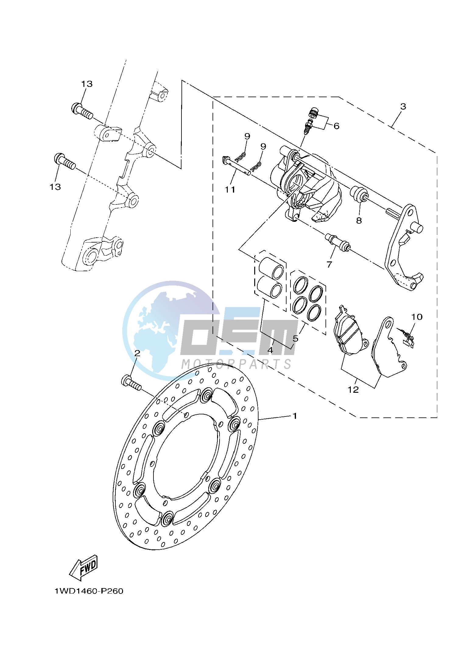 FRONT BRAKE CALIPER