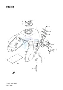 DL 650 V-STROM EU-UK drawing FUEL TANK