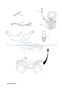 YFM450FWA GRIZZLY 450 IRS (BM81) drawing FRAME 1