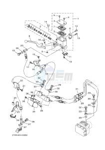 YZF-R3 YZF-R3A 321 R3 (BR53) drawing FRONT MASTER CYLINDER