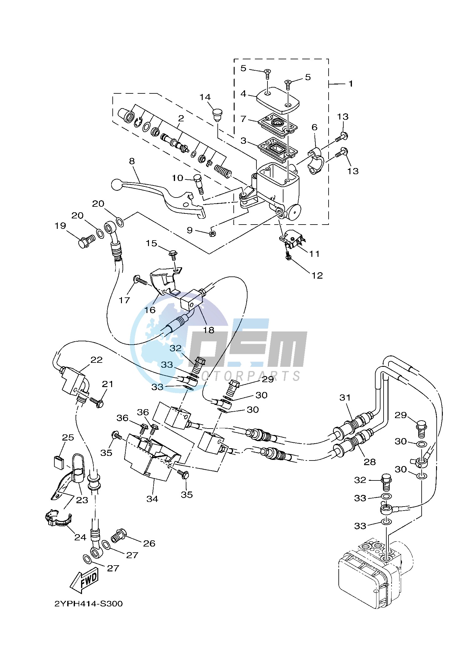 FRONT MASTER CYLINDER