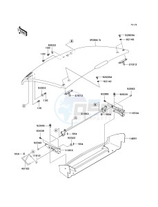 KAF400 A [MULE 610 4X4] (A1) A1 drawing FENDERS