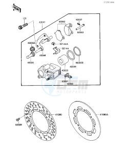 KX 125 F [KX125] (F1) [KX125] drawing FRONT BRAKE