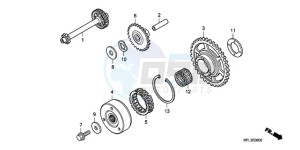 CBR1000RA9 E / ABS MKH REP drawing STARTING CLUTCH