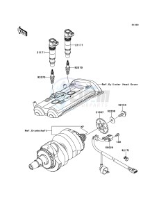 ER-6N ER650CBF GB XX (EU ME A(FRICA) drawing Ignition System