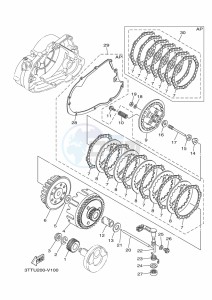 DT125 (3TTW) drawing CLUTCH