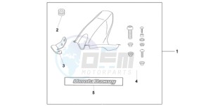 CBR1000RA9 UK - (E / ABS MME) drawing HUGGER PEARL SIREN BLUE