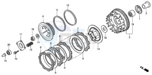 CB500 drawing CLUTCH