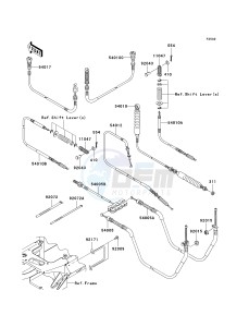 KAF 400 A [MULE 610 4X4] (A6F-AF) AAF drawing CABLES