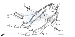 CBR125RW9 France - (F / CMF WH) drawing SIDE COVER