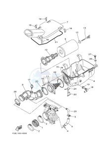 YFM700R YFM7RB RAPTOR 700R (1ASE 1ASF 1ASD) drawing INTAKE