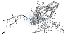 TRX300EX SPORTRAX drawing FRAME BODY