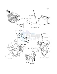 KLX250 KLX250SDF XX (EU ME A(FRICA) drawing Fuel Injection