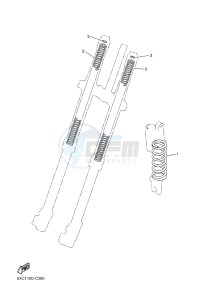 WR250F (1HC6 1HC7 1HC8) drawing ALTERNATE FOR CHASSIS