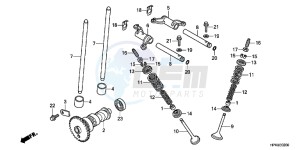 TRX420TMC drawing CAMSHAFT/ VALVE