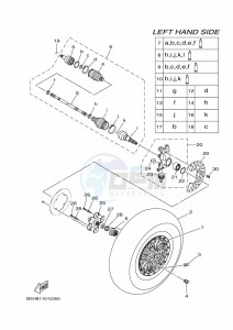 YXZ1000E YXZ1000R (B5J4) drawing FRONT WHEEL