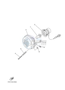 YFM350FWA YFM35FGB GRIZZLY 350 4WD (1NS3 1NS3 1NS4) drawing HEADLIGHT