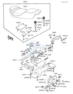 ZX 900 A [NINJA] (A3) NINJA 900 drawing SEAT_SEAT COVER