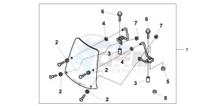 SFX50SMM drawing WINDSHIELD