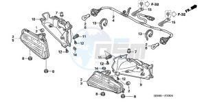 TRX680FA9 Australia - (U) drawing TAILLIGHT