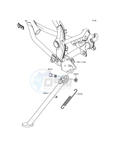 KLX125 KLX125CDS XX (EU ME A(FRICA) drawing Stand(s)