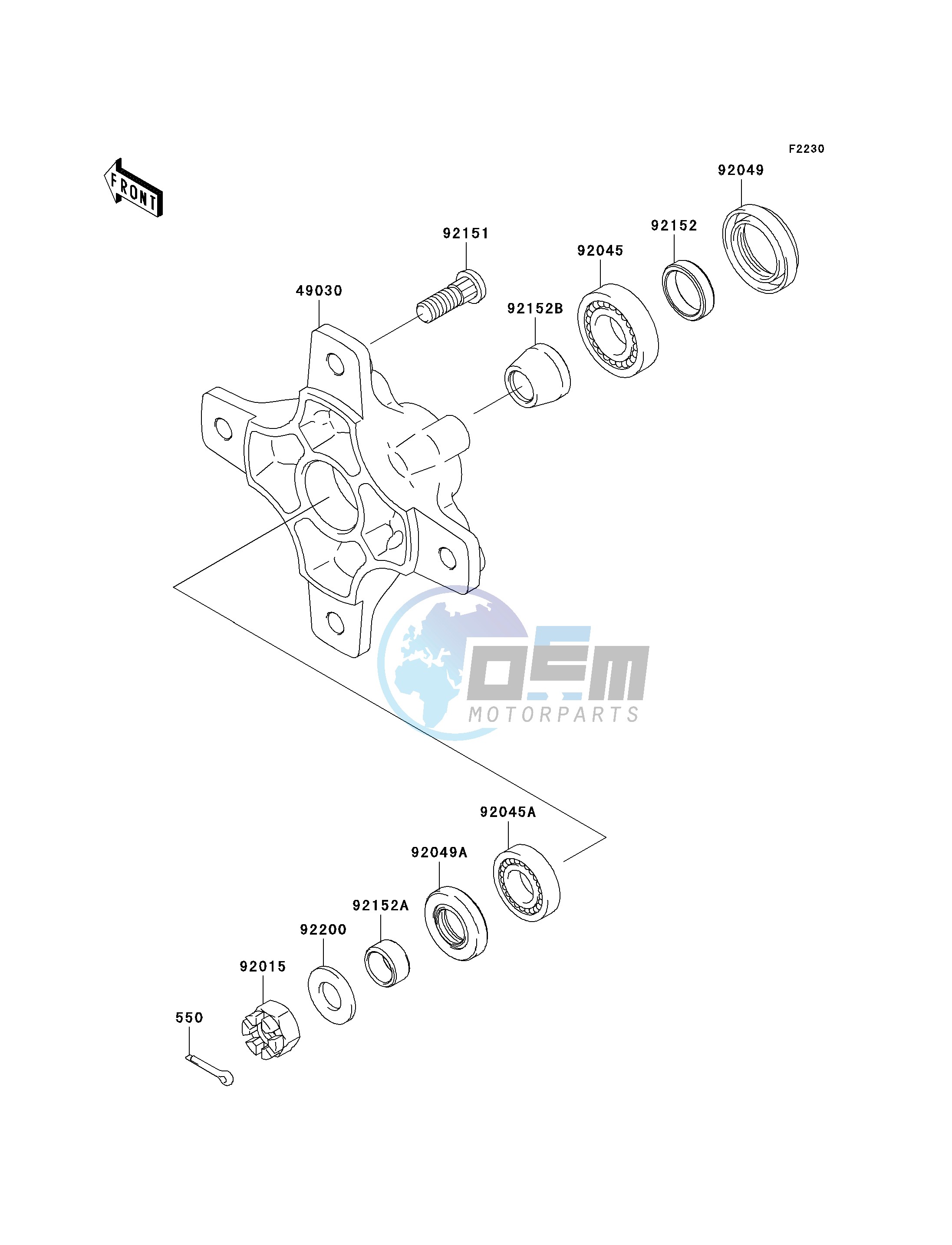 FRONT HUB