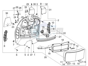 GTV 250 ie Navy drawing Front glovebox - Knee-guard panel