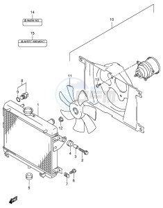 LT-A500F (E3-E28) drawing RADIATOR (MODEL K1)