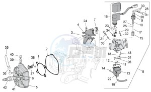 SR 50 ie AND carb. USA drawing Cylinder head - Carburettor