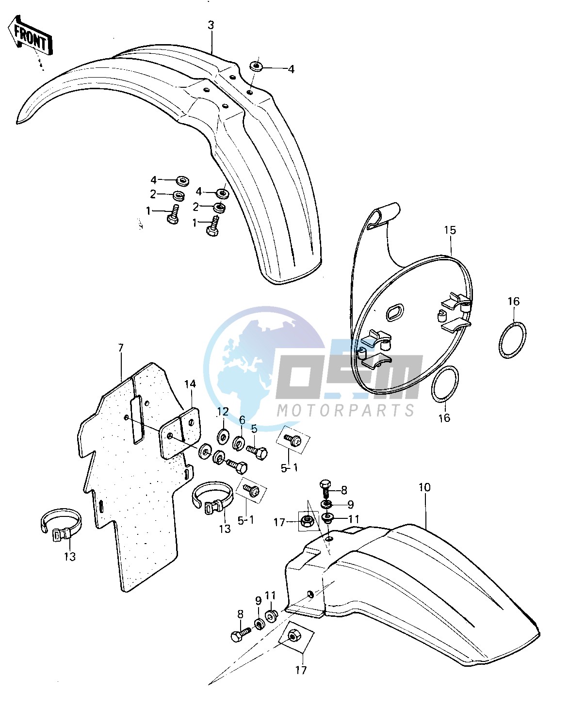 NUMBER PLATE_FENDERS -- 80 A6- -