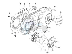 Liberty 125 4t 2v e3 drawing Crankcase cover - Crankcase cooling