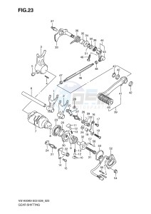 VS1400 (E3-E28) INTRUDER drawing GEAR SHIFTING