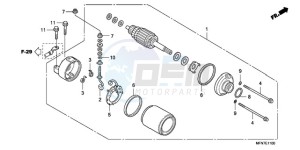 CB1000RAA Europe Direct - (ED / ABS) drawing STARTING MOTOR