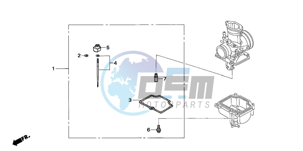 CARBURETOR O.P. KIT (CR85R5,6/RB5,6)