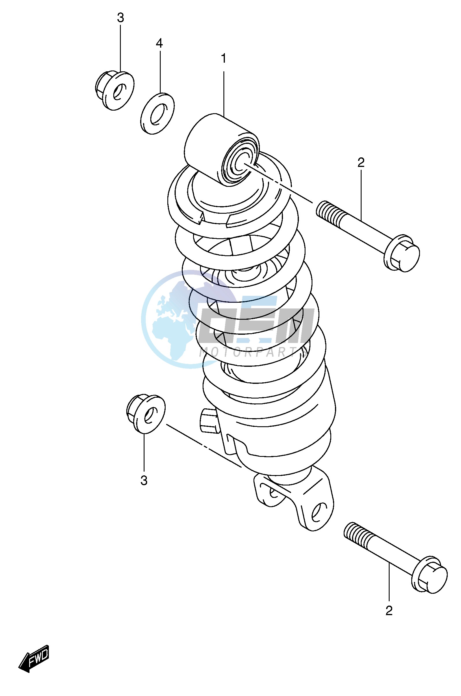 REAR SHOCK ABSORBER