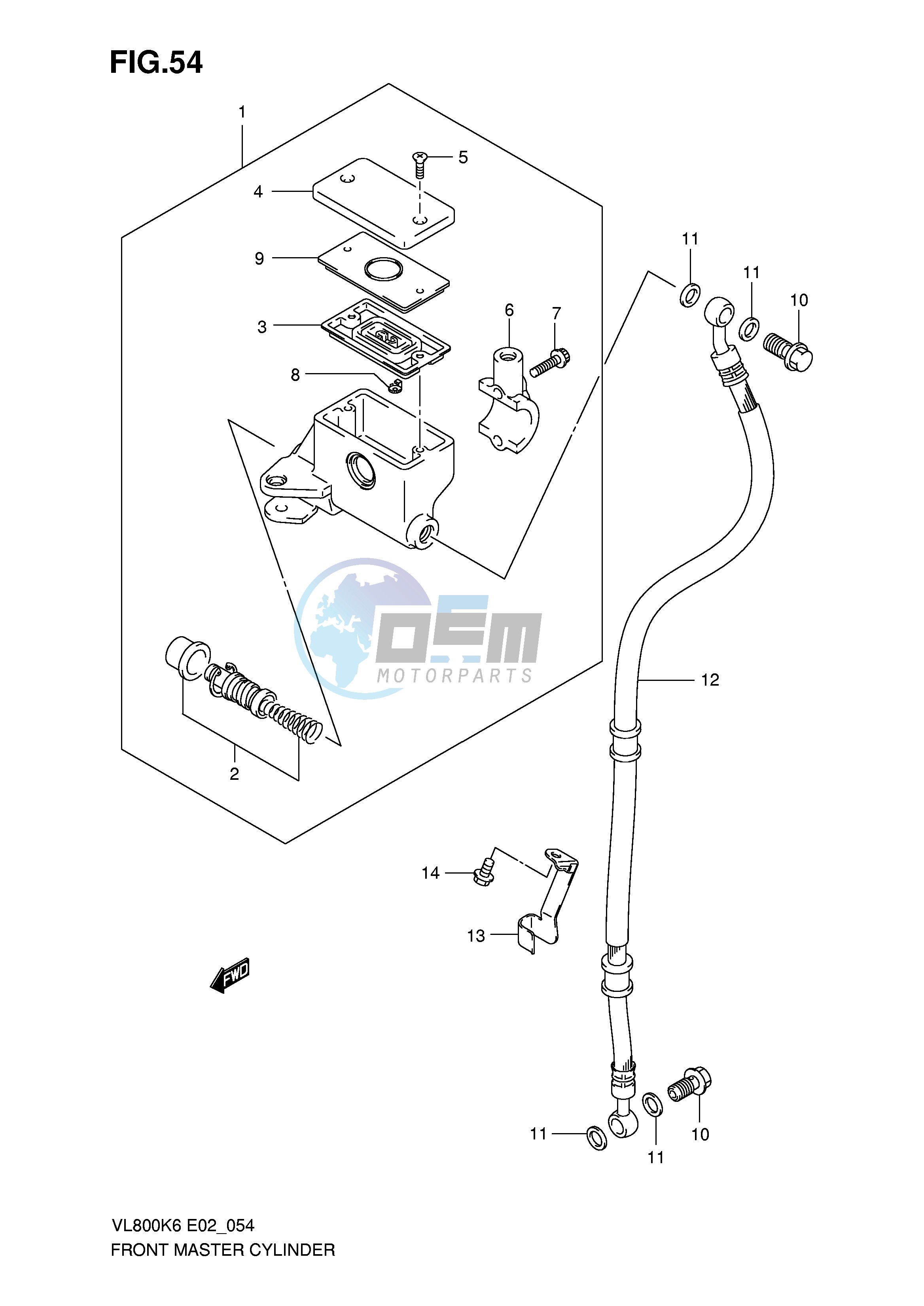 FRONT MASTER CYLINDER (MODEL K6)