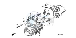 CB600FA3A F / ABS CMF ST drawing HEADLIGHT