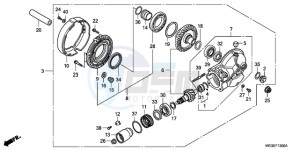 VT750CA9 Australia - (U / MME SPC) drawing FINAL DRIVEN GEAR