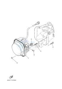 YFM700FWAD GRIZZLY 700 (B1AT) drawing HEADLIGHT