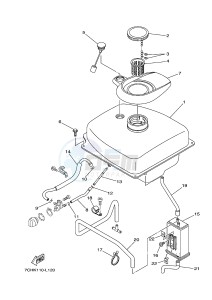 EF3000ISE GASOLINE I 177 (7CHS 7CHS) drawing FUEL TANK